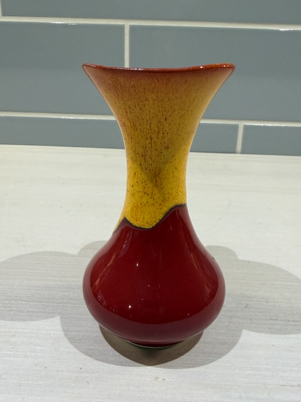 Vintage Glass Art Vase 5’
