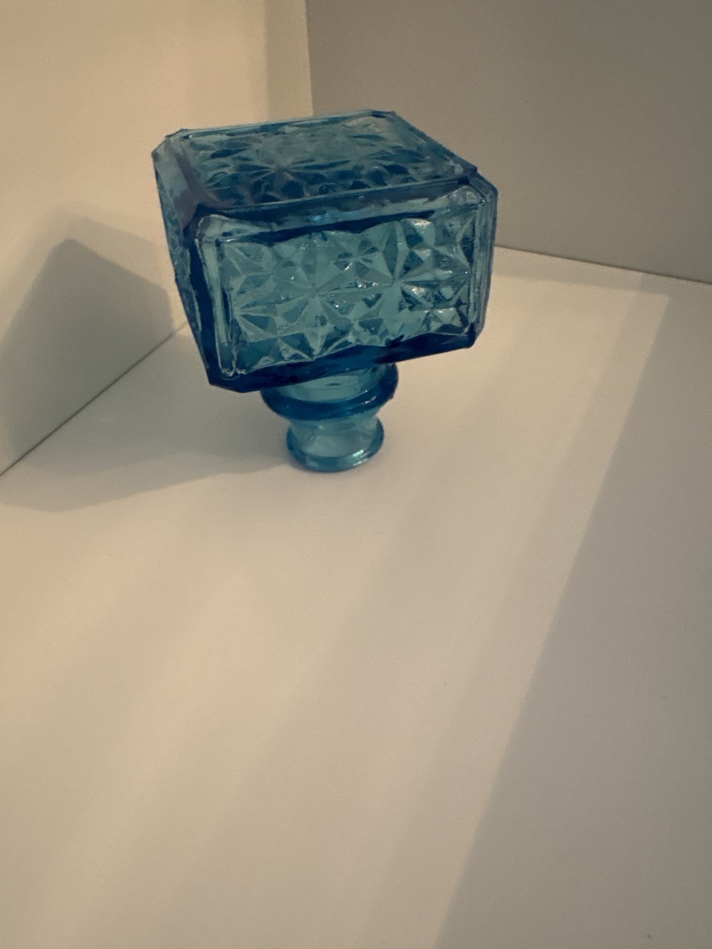 Vintage Blue Glass Stopper