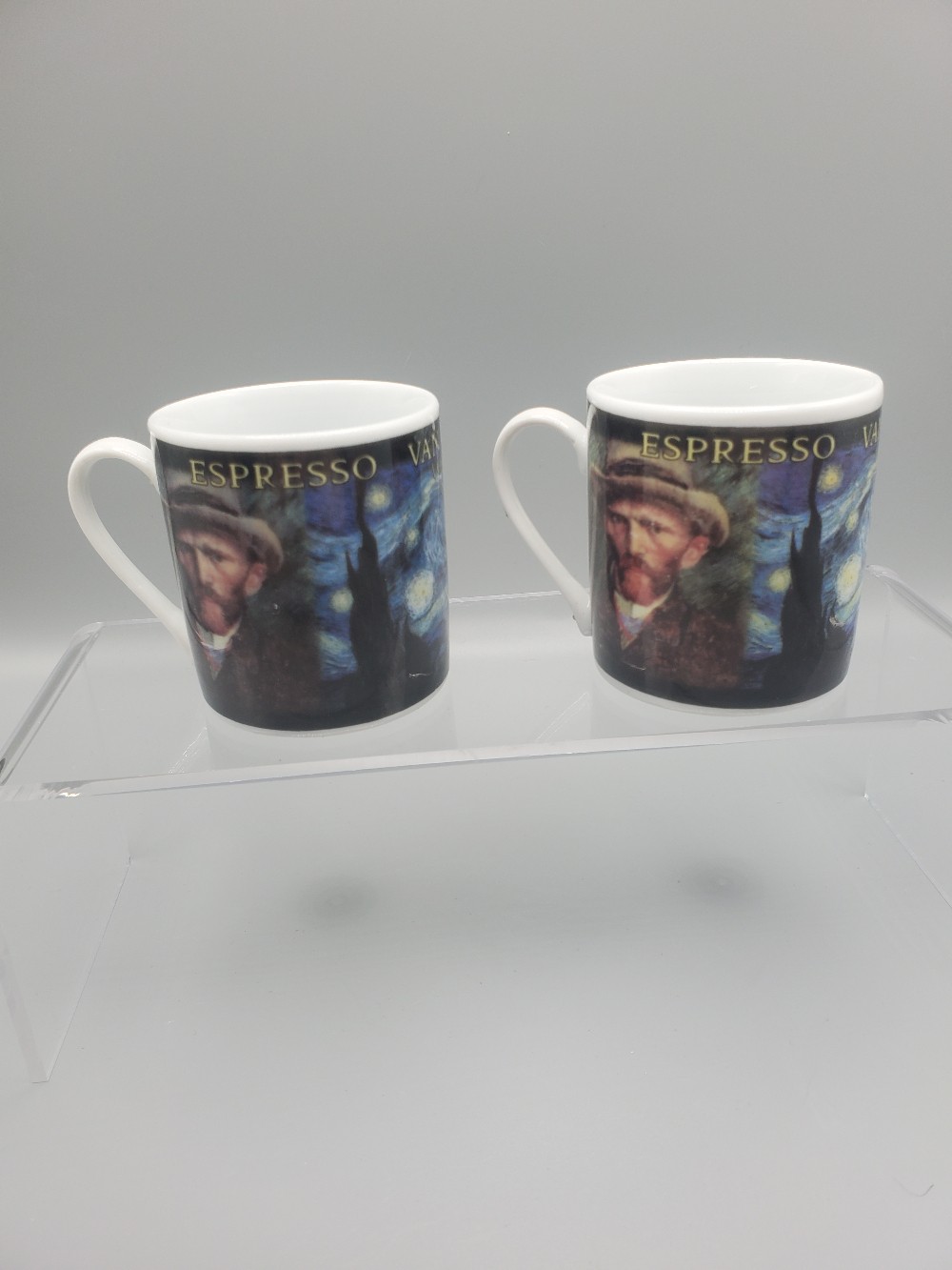 Pair of Two Van Gogh Espresso Cups Gogh Gear