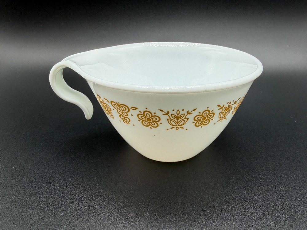 Vintage Corelle Butterfly Gold Hook Handle Teacup