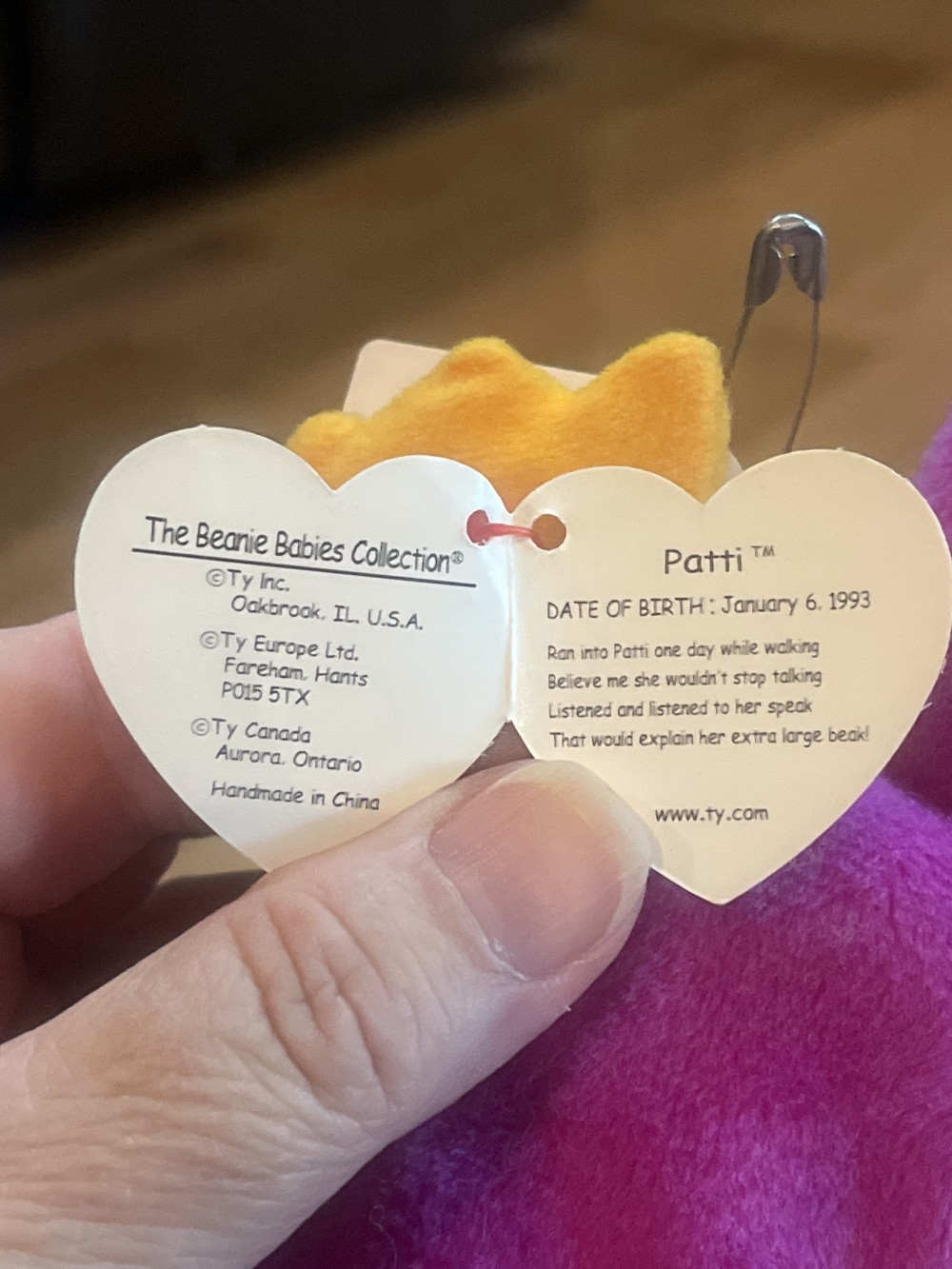 Patti Beanie Baby