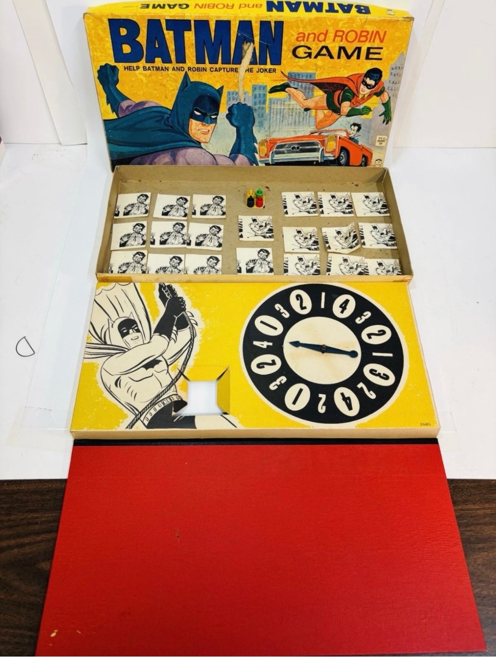 Board Game Hasbro Batman and Robin Capture the Joker No. 2685 Vintage 1965 DC Comics