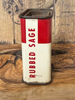 Kroger Rubbed Sage Spice Tin Grannycore Farm Kitchen
