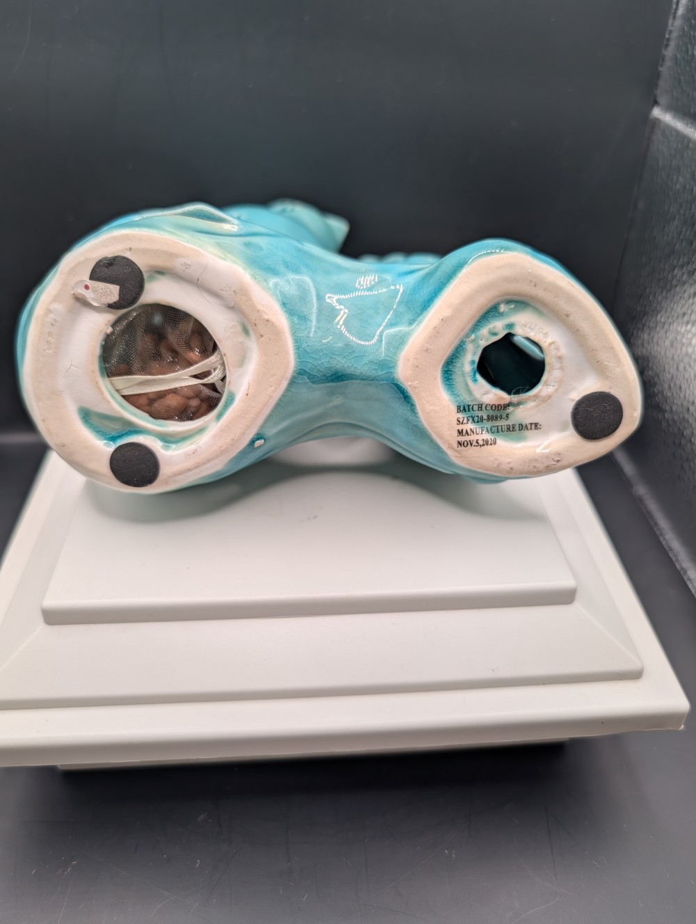 Blue bird ceramic potpourri holder