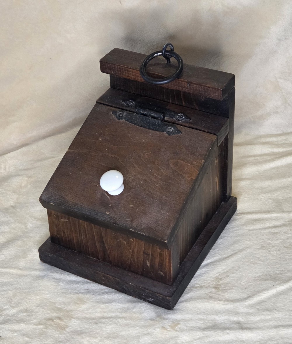 Antique Wood Salt Box Handmade