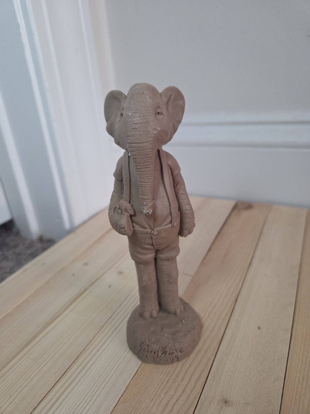 RARE VTG Jim Shore Folk Art Elephant