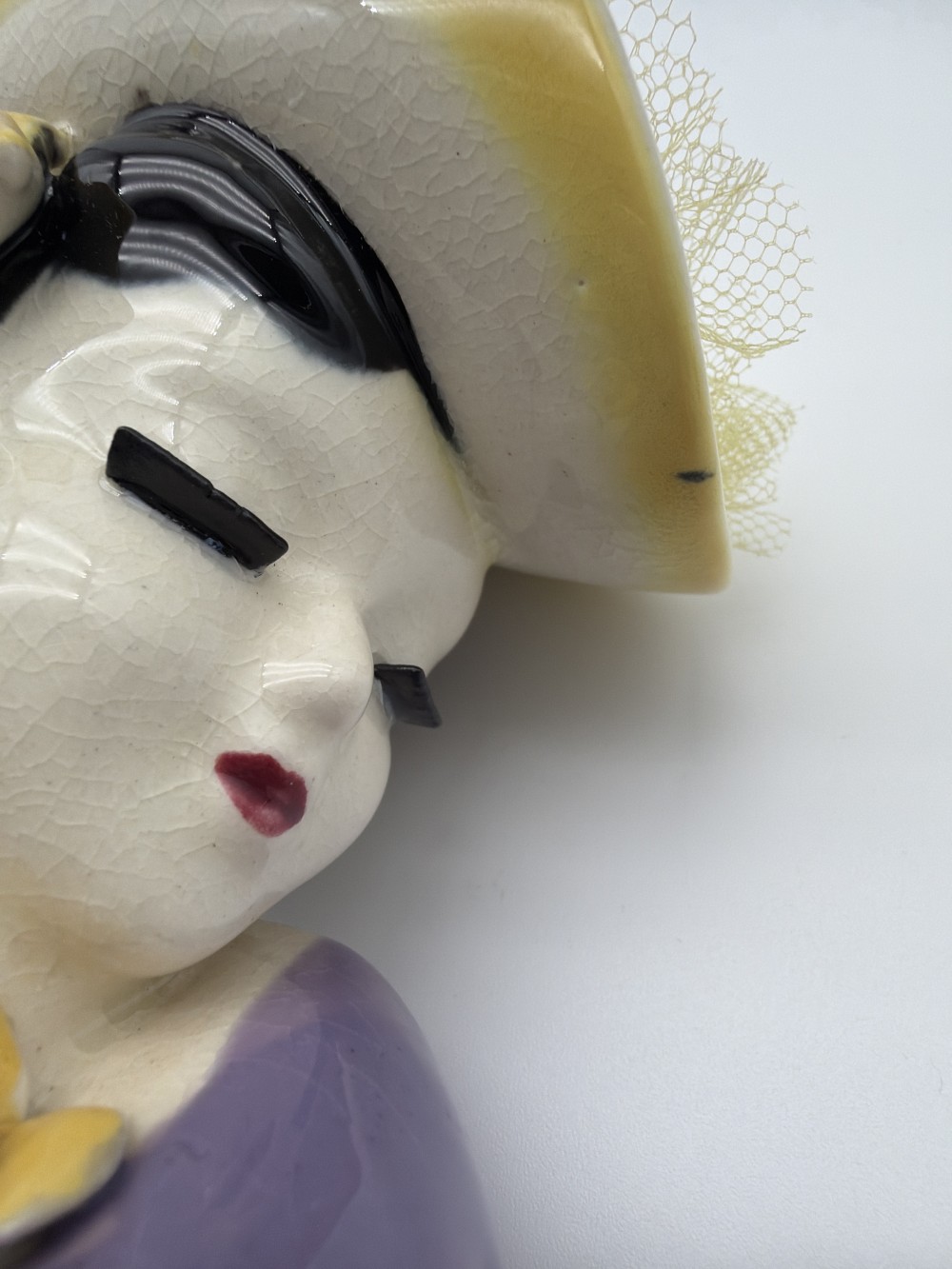 Vtg Japan Lady Head Vase - CALLOUT