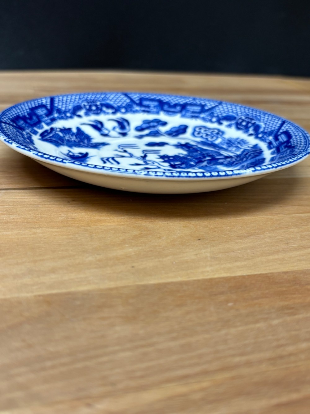 Blue Willow Fruit Dessert Bowls Set of 4 Japan 6 Inch Blue White Transferware