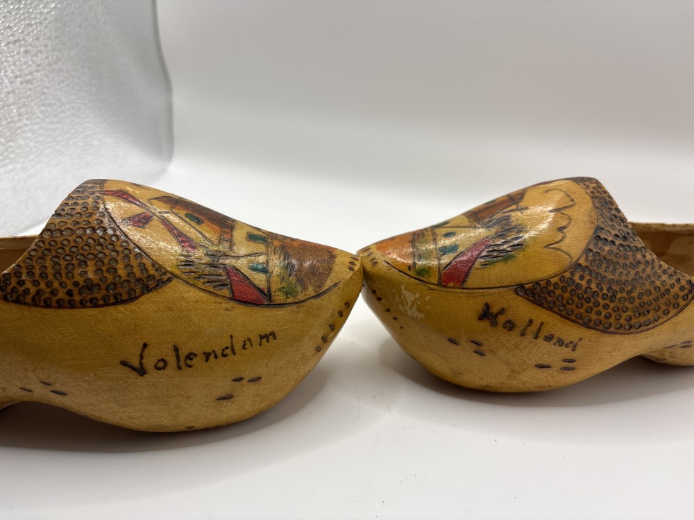 Wood Dutch Clogs ~7 inch L
