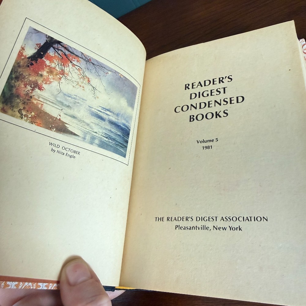 Reader's Digest Condensed Books Volume 5 1981