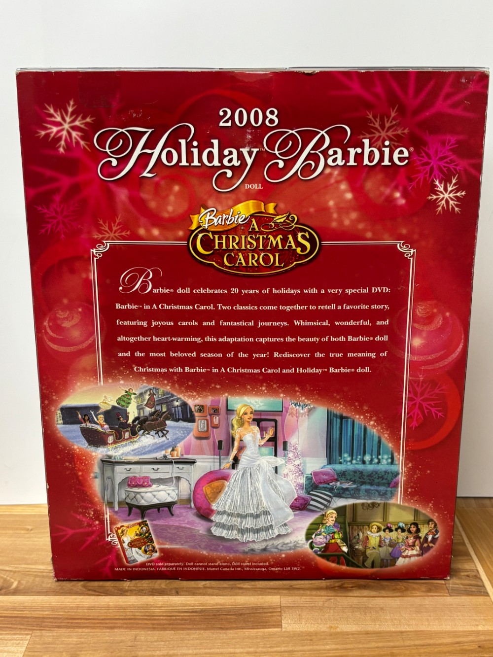 2008 Holiday Barbie 20th Anniversary Blonde Silver Snowflake Gown Mattel L9643 NIB