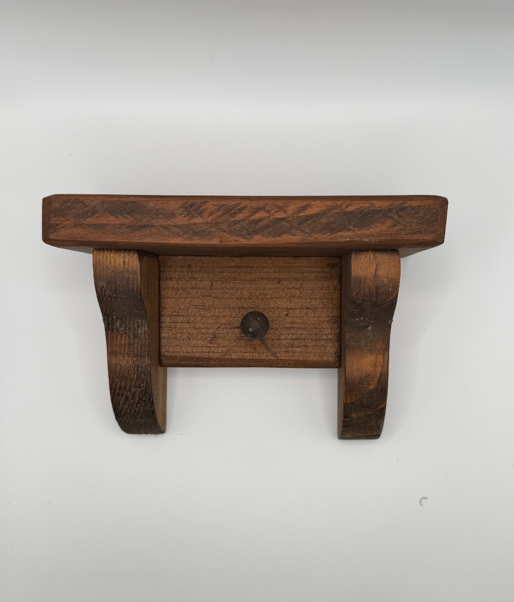 Wooden Cottagecore Shelf with Hook SMALL