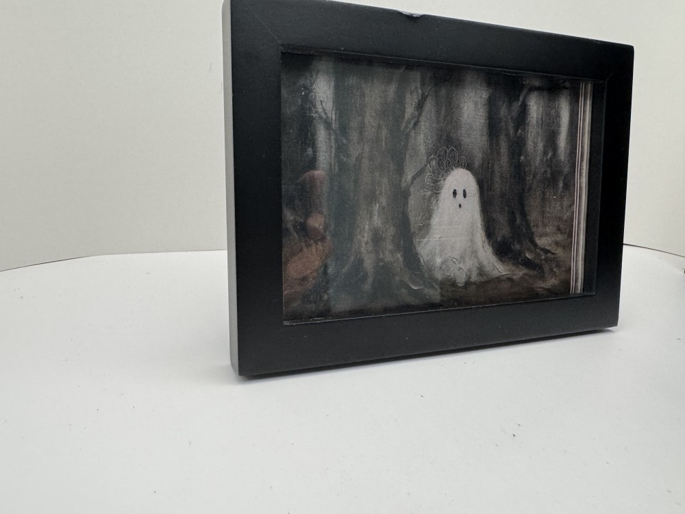 BABY GHOST MINI FRAMED PRINT