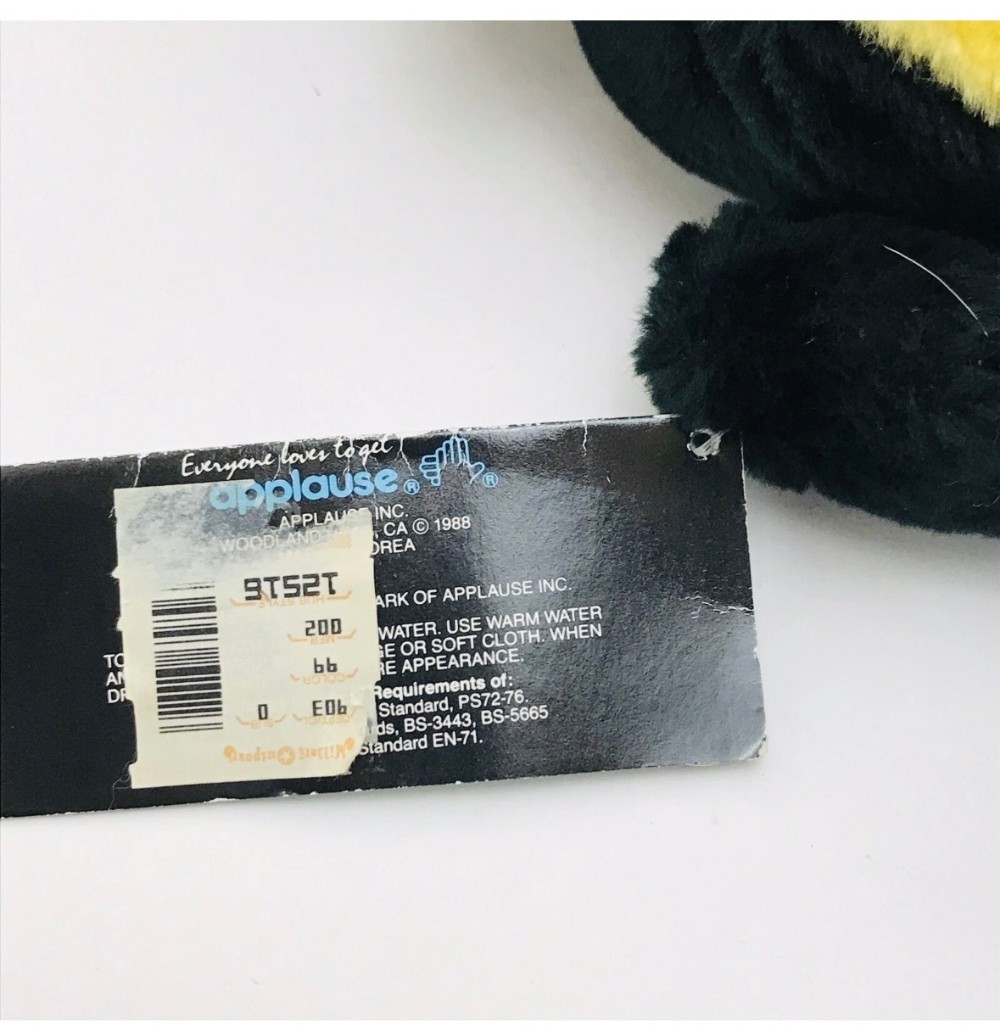 Plush Applause Monstrosities Vintage Monster Plush 1988 Glow In The Dark Eyes NOS 12.5