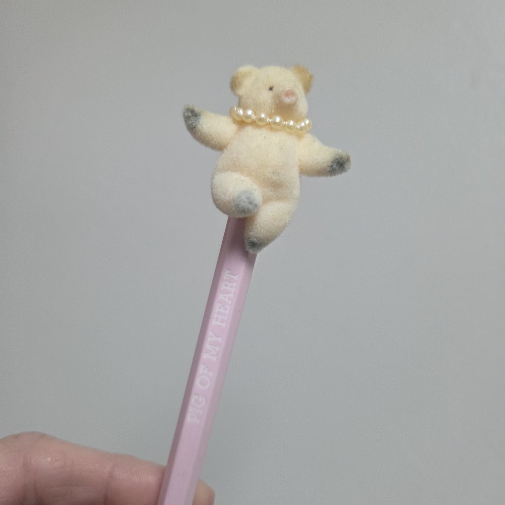 VTG Novelty Pig Topper Pencil