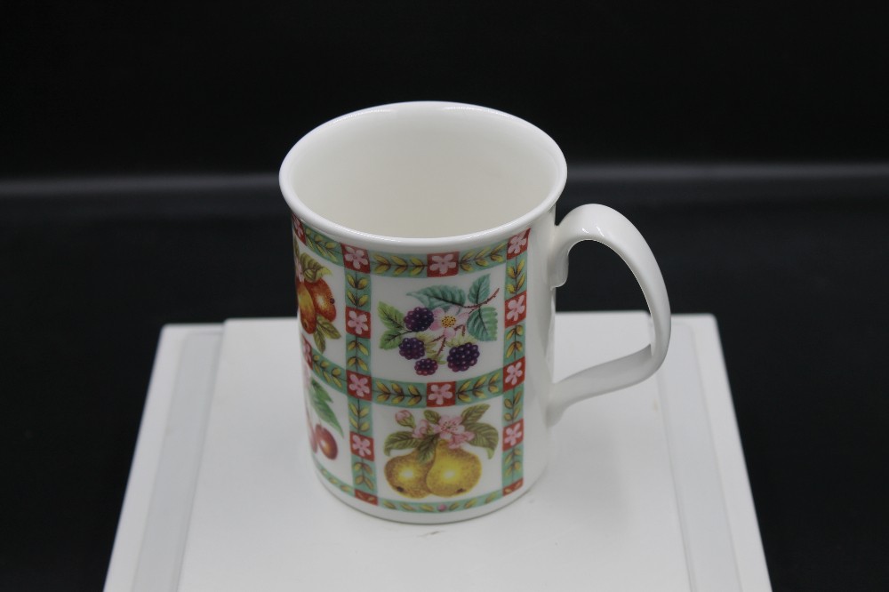 Royal Vale Bone china fruit design mug