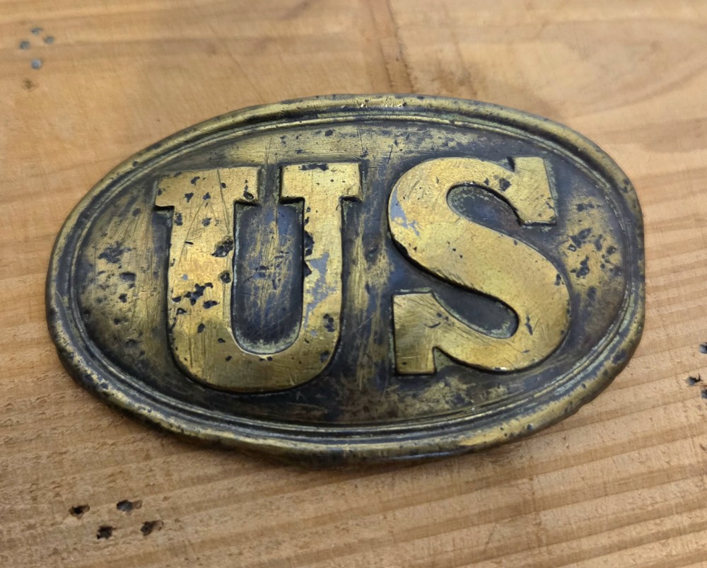 VTG US Civil War Reproduction Belt Buckle.
