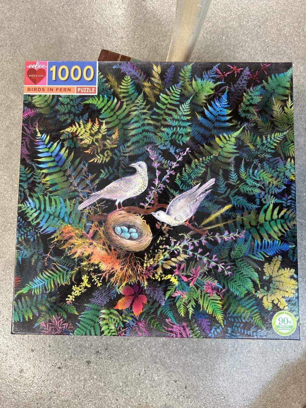 Eeboo 1000 Puzzle Birds in Fern