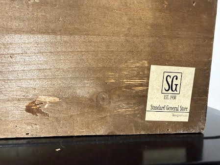 Wood Metal Letter Holder Industrial Look