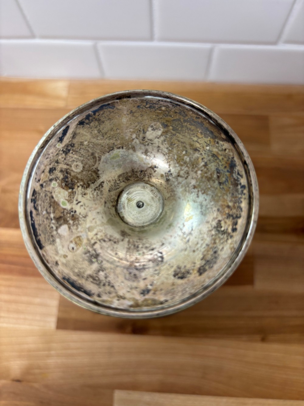 Goblet Leonard Silverplate Wine Water Chalice Vintage 7 in