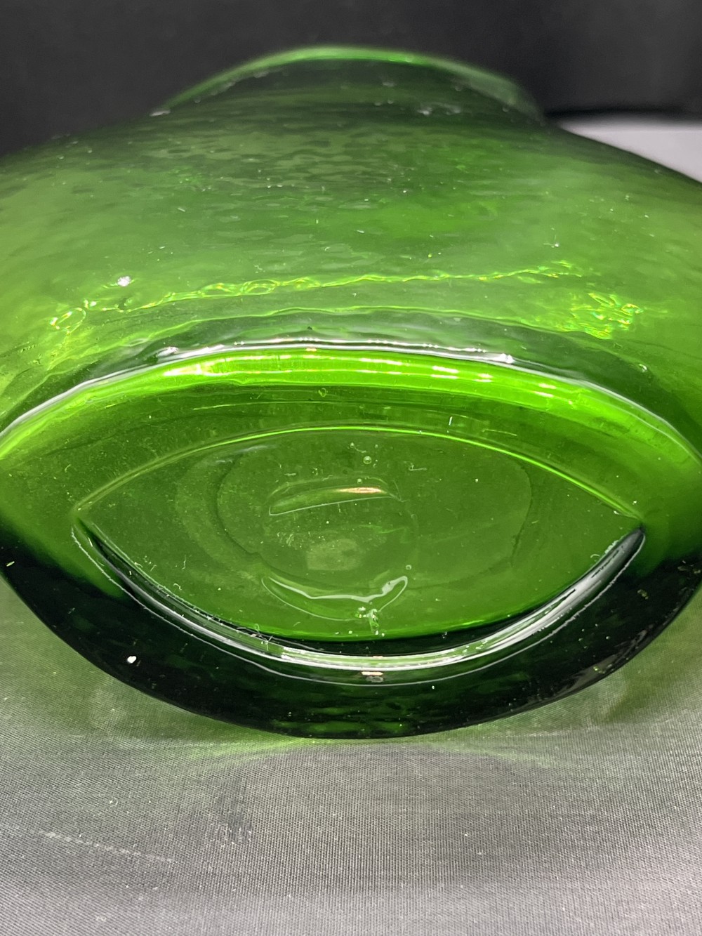 MCM Emerald Green Pillow Vase 7”