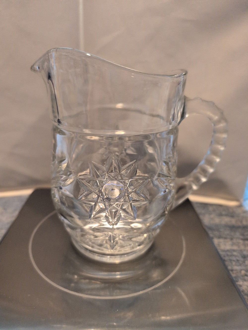 Vintage EAPC Star of David glass pitcher