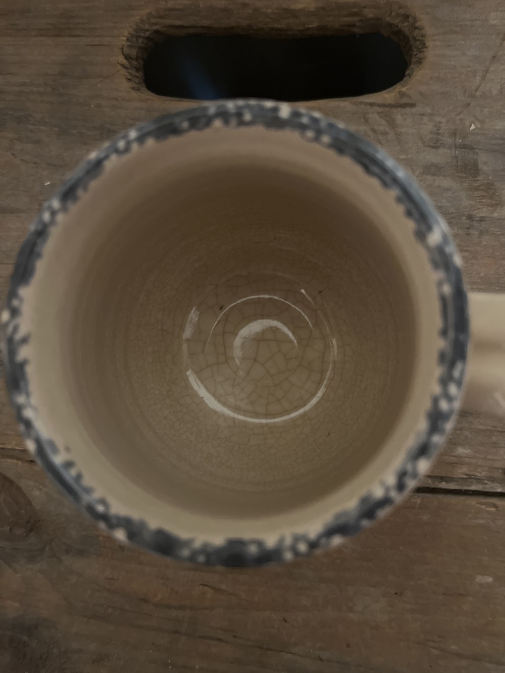 Vtg Casey Pottery Apple Mug - as is