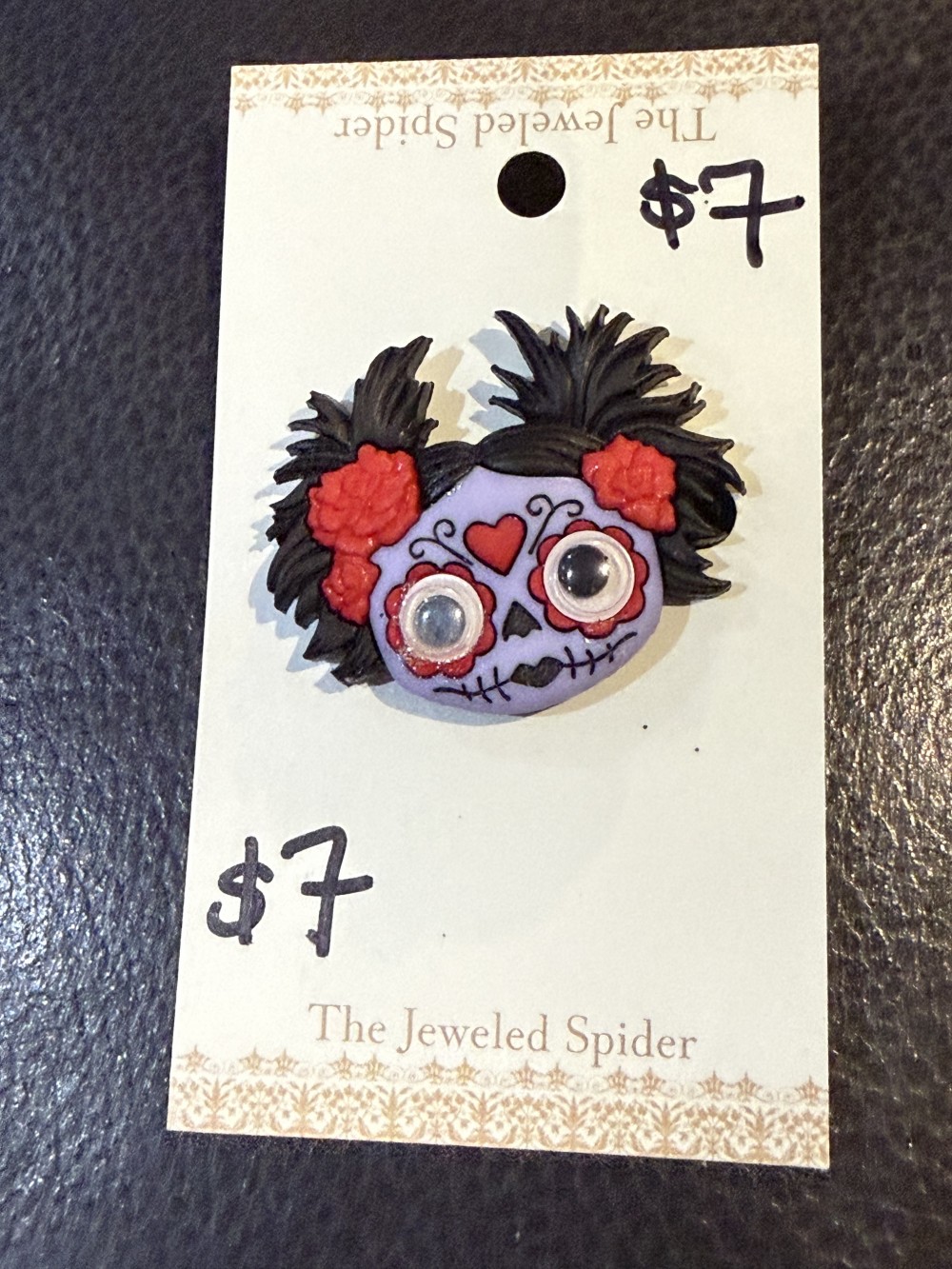 Brooch Pin - Monster Girl with Pig Tails