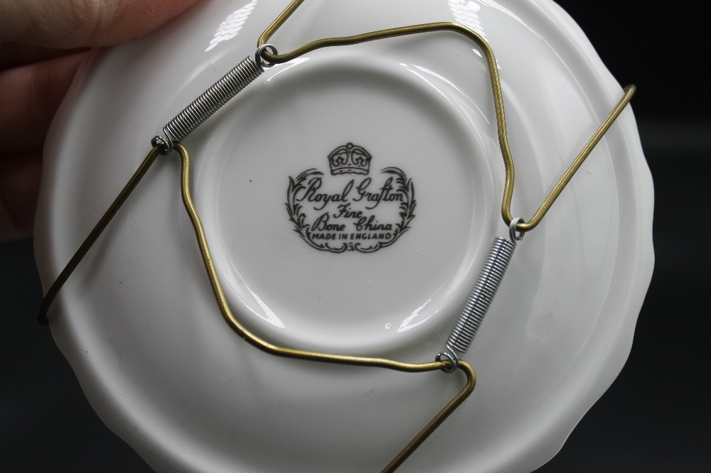 s/2 Vtg fine bone china nautical display plates/hangers