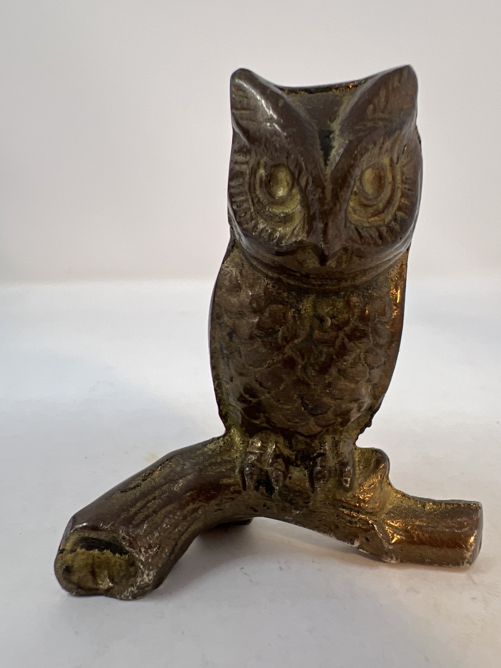 Brass Owl on Branch