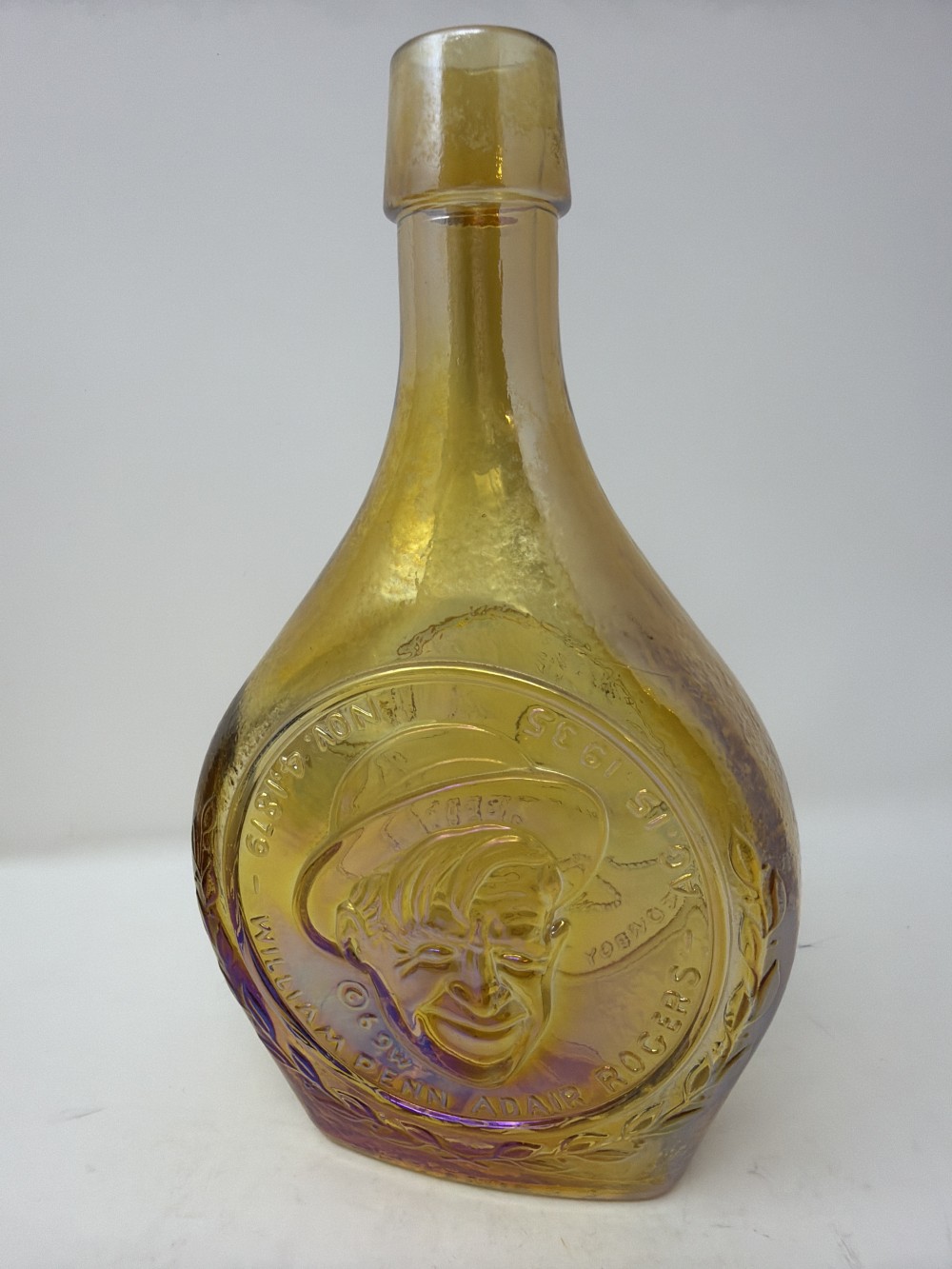 Vtg Wheaton Will Rogers Bottle