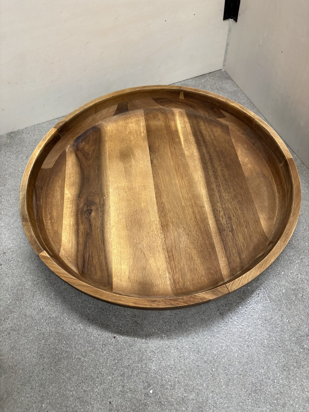 Acacia Wood Round Serving Tray