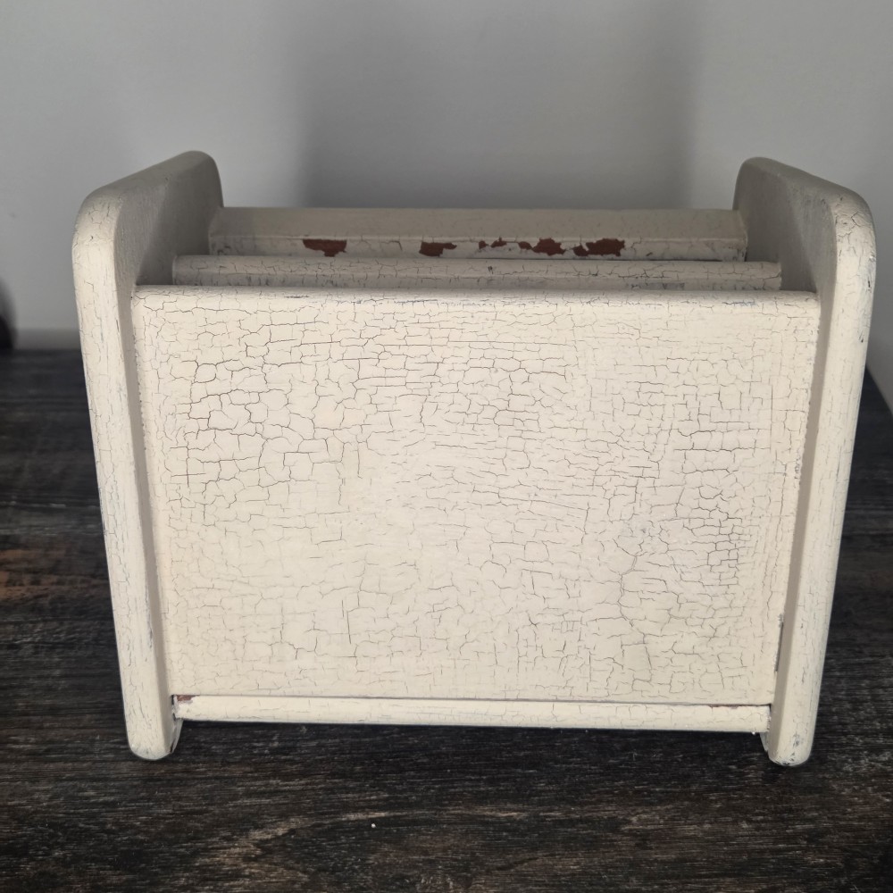 VTG Wood Caddy Organizer Farm/Rooster Themed