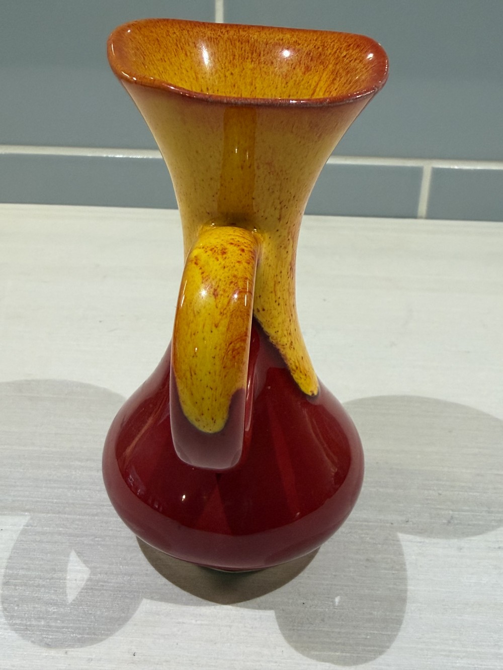 Vintage Glass Art Vase 5’