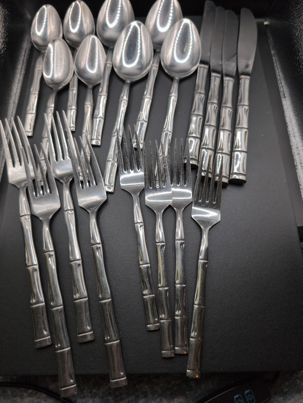 Vintage Reed & Barton Rebacraft Royal Bamboo flatware service for 4 plus extras