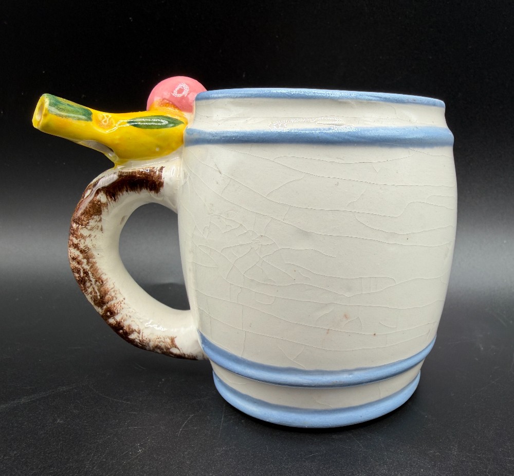 Vintage 1950s Ross Products Whistle For Your Milk Ceramic Child's Mug – Made in Japan Kitsch