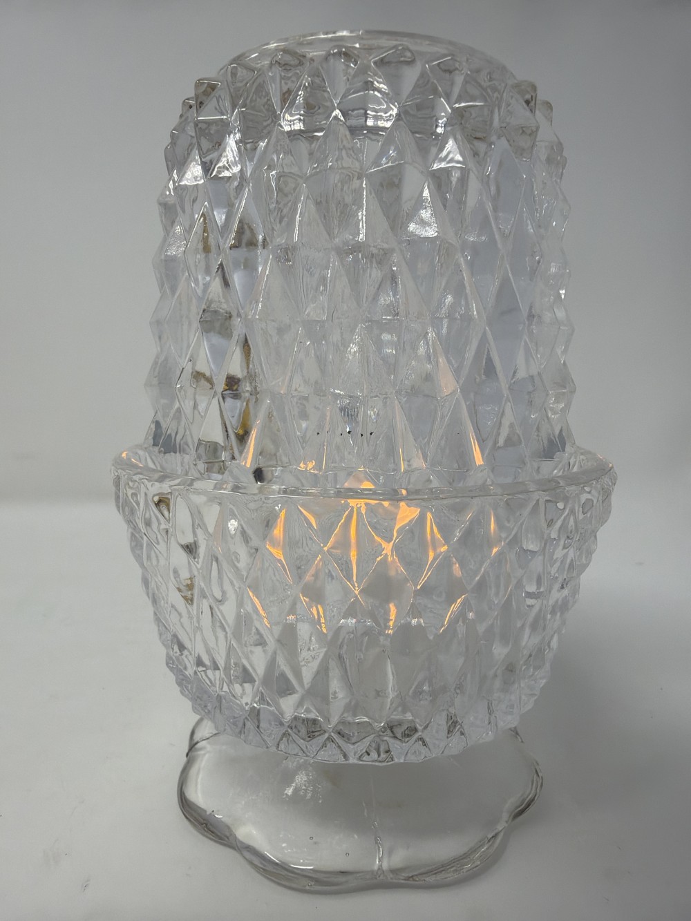 Taiwan Import Diamond Pattern Glass Fairy Lamp