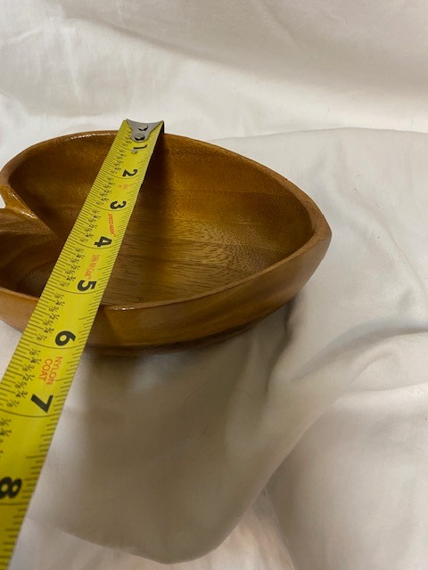 MCM Monkey Pod Leaf-Shaped Bowl