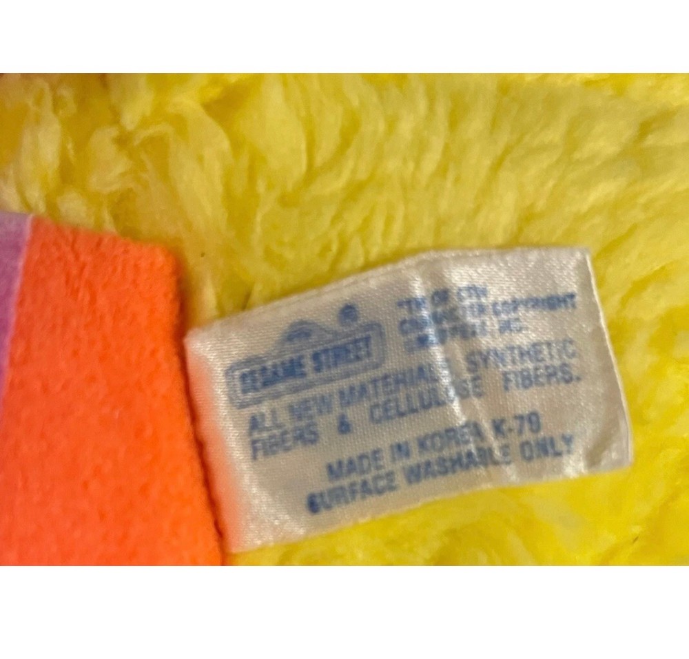 Plush Playskool Sesame Street Big Bird Stuffed Animal Vintage Korea 11