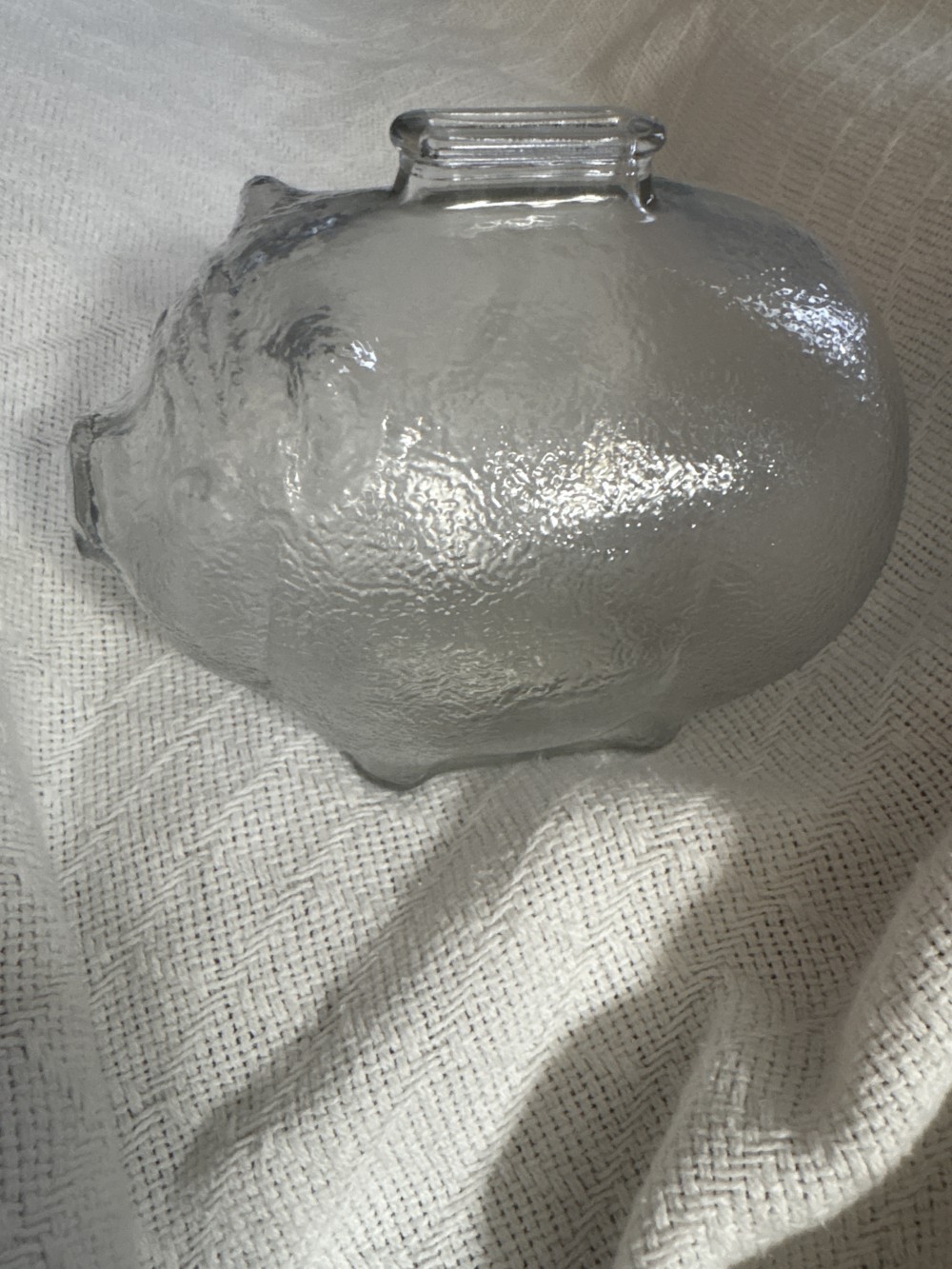 Anchor Hocking Glass Piggy Bank