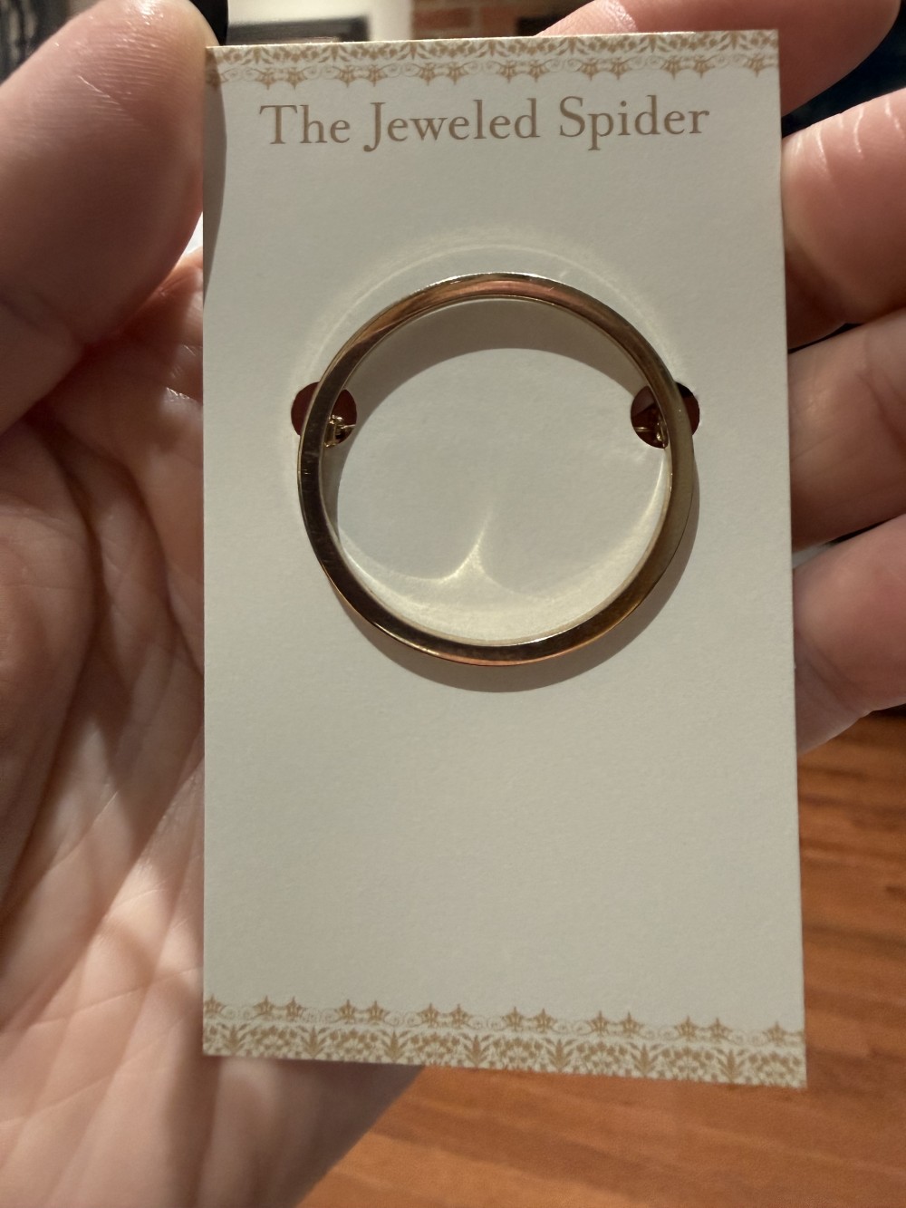 Vintage Gold Circle Brooch Pin