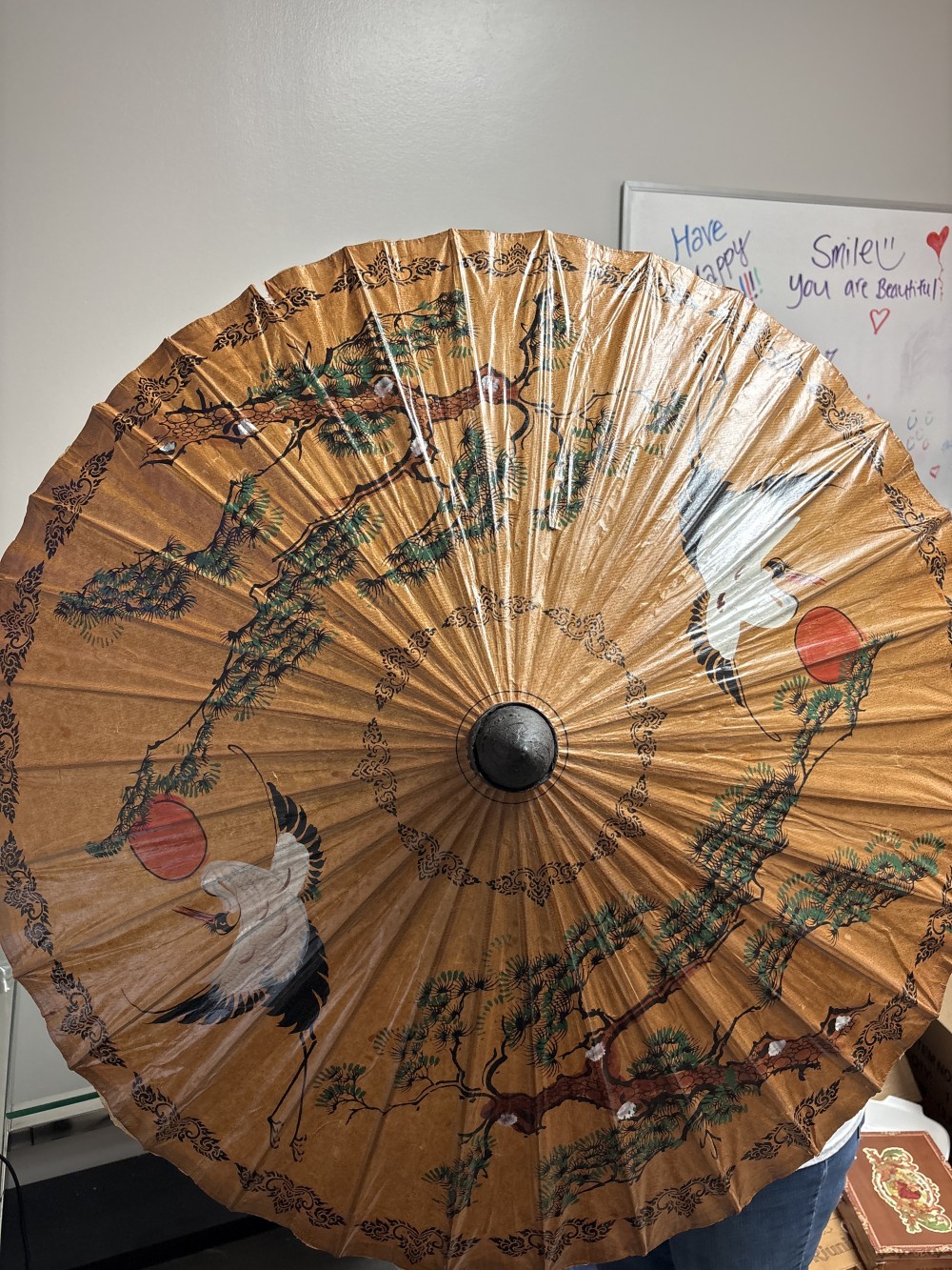 Hand Asian Paper Mache Umbrella