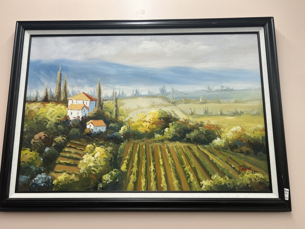 Large Painted Canvas
