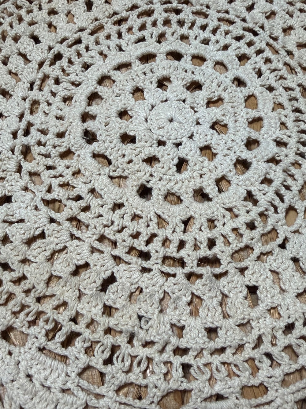 Vintage Crochet Round Doily