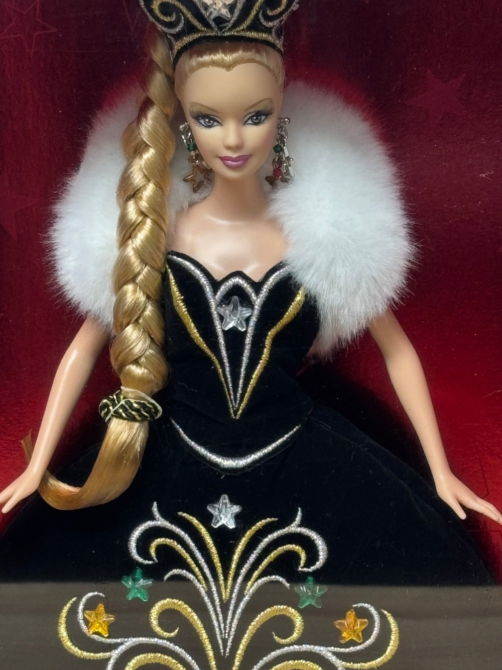 2006 Holiday Barbie by Bob Mackie Black Gown Christmas Collector Doll NIB J0949