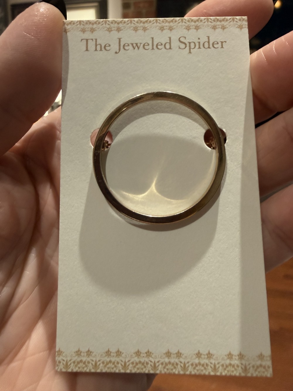 Vintage Gold Circle Brooch Pin