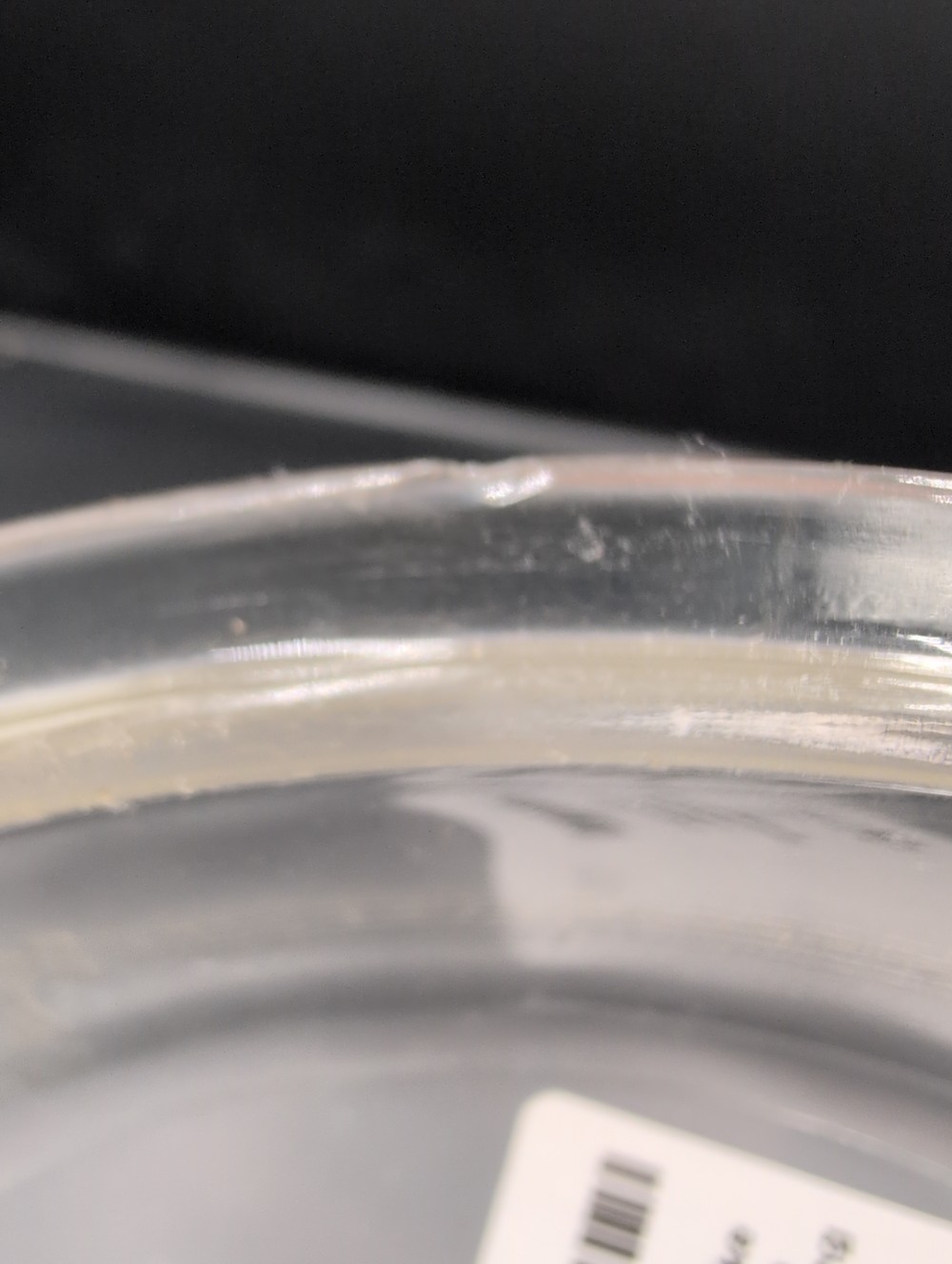 Vtg Glasbake depression glass lid/baking dish