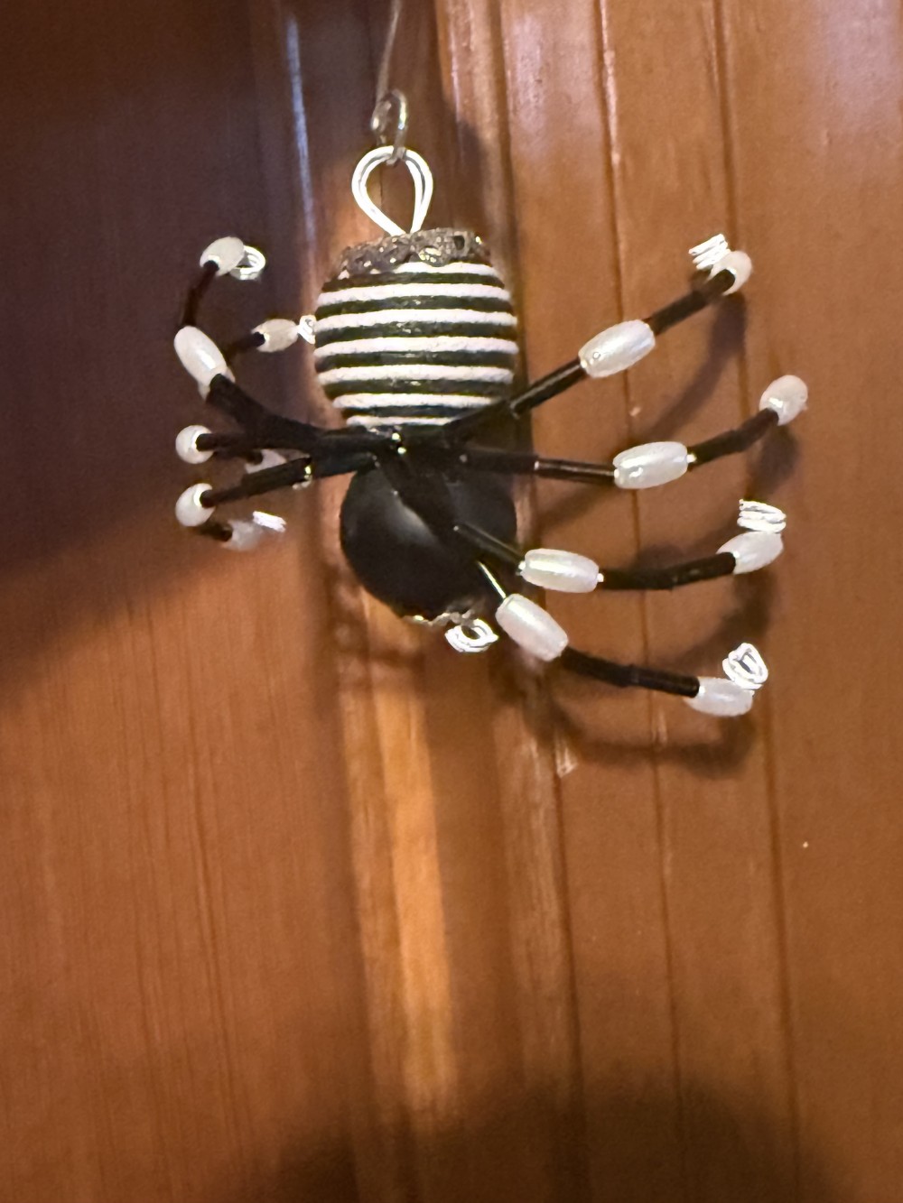Ornament Spider M Black and White Stripped