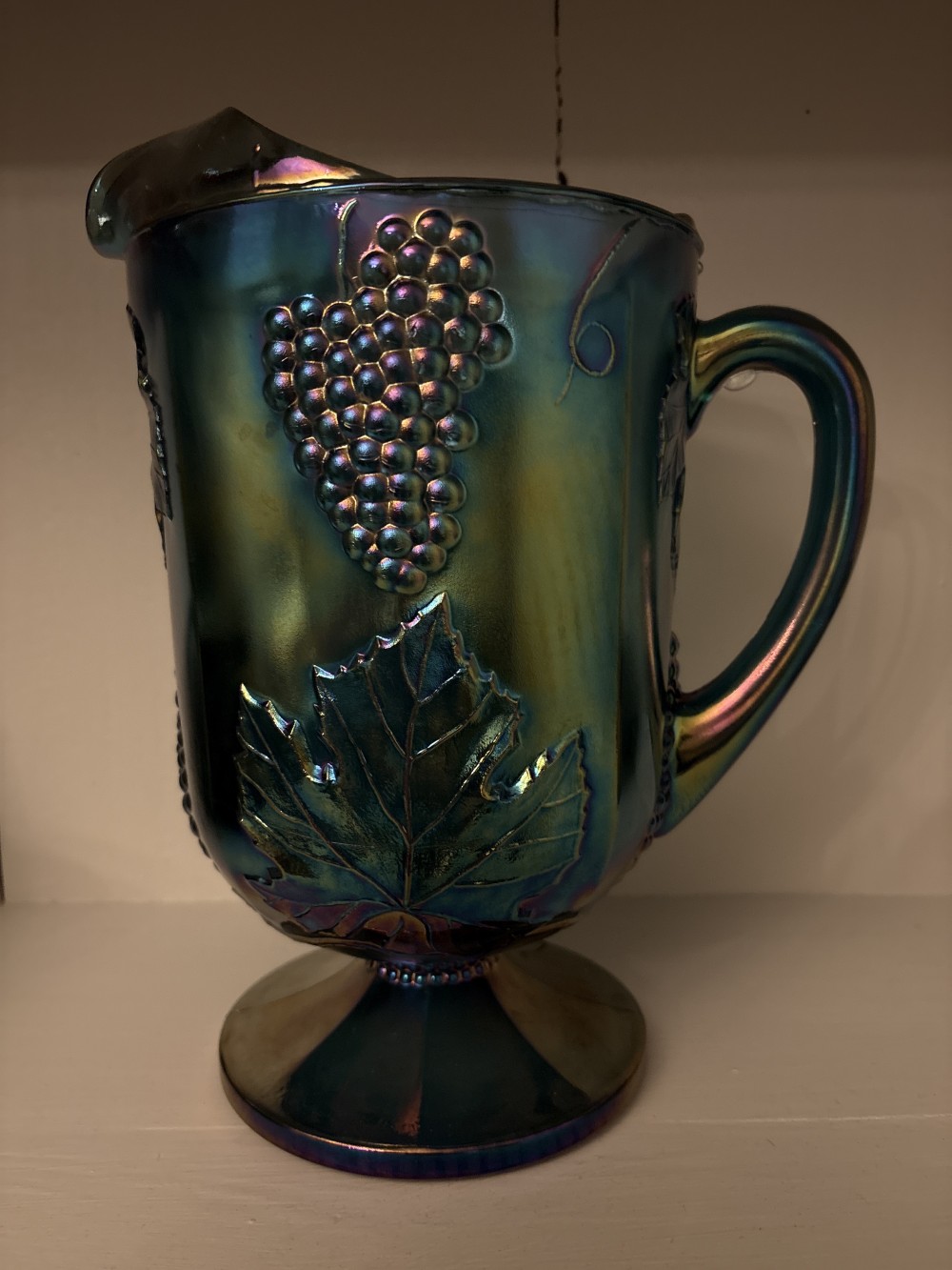 Carnival Glass Pitcher