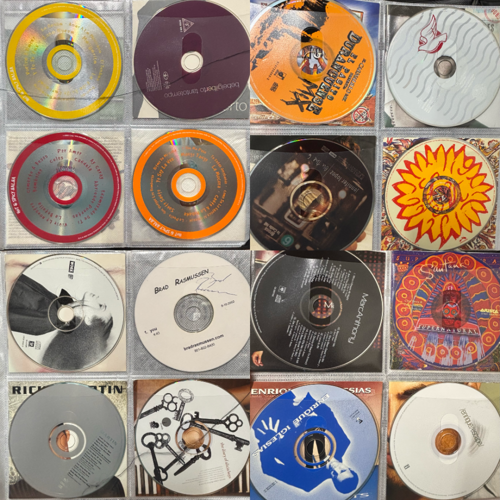 CD Music Collection Binder – 144 CDs Rock Alternative Pop Country Soundtracks w/ Front Inserts Bundled Lot